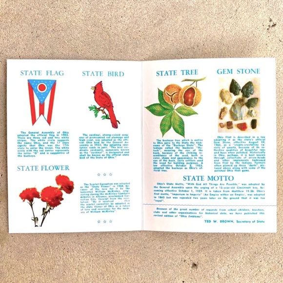 Ohio State 1965 Emblems Brochure Postcard - Picture 7 of 7